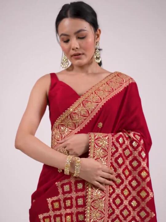 Embellished Embroidered Saree